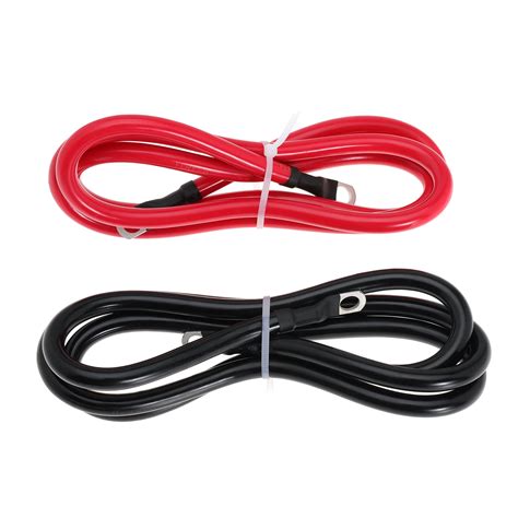 4 Awg Battery Cable 4awg Gauge Pure Copper Battery Inverter Cables With 38 In Lugs Both Ends