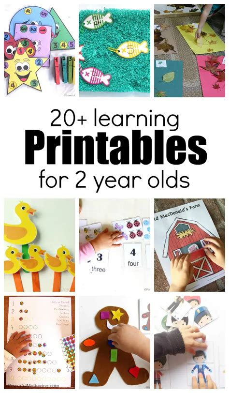 learning activities  printables   year olds worksheets library