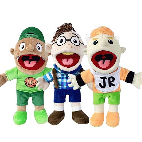 3pcs Jeffy Puppet Plush Toy Set - Soft Stuffed Hand Puppets for Kids ...