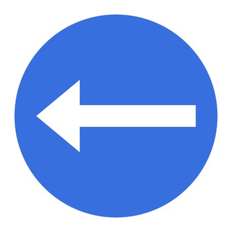 left generic flat icon