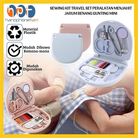 Jual Sewing Kit Travel Set Alat Peralatan Menjahit Jarum Benang Gunting