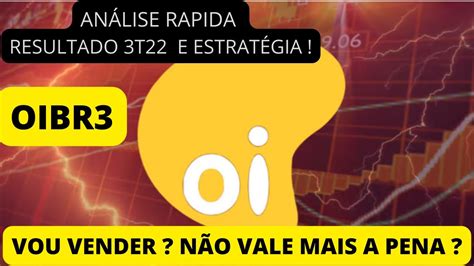 Oibr A Es De Oi Em Queda Livre An Lise Completa E Resultado Do T