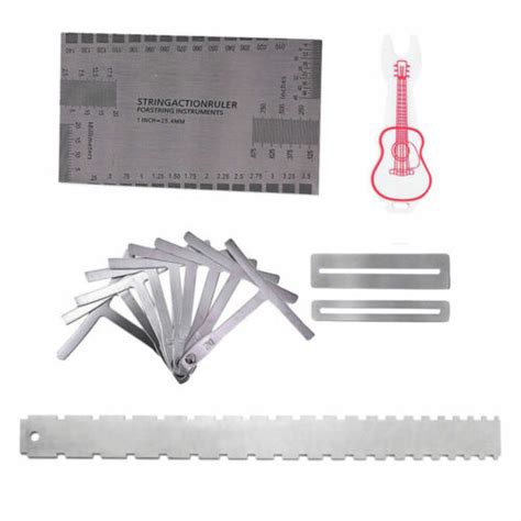 Guitar Neck Notched Straight Edge Luthier Tools Kit Understring Radius