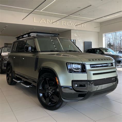 Land Rover Defender X In Satin Pangea Green