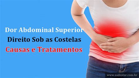 Dor Abdominal No Lado Superior Direito Sob As Costelas Causas E