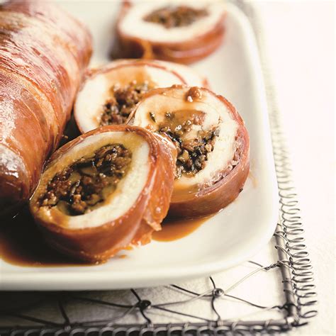 Roulades de poulet farcies aux champignons et à la saucisse italienne