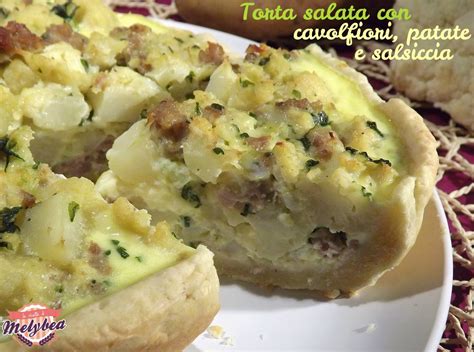 Torta Salata Con Cavolfiore Patate E Salsiccia Le Ricette Di Melybea