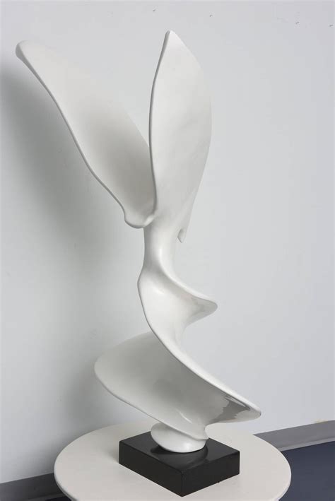 Contemporary White Abstract Resin Sculpture At Stdibs