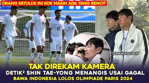 Sedih Detik Shin Tae Yong Menangis Usai Gagal Bawa Indonesia Lolos