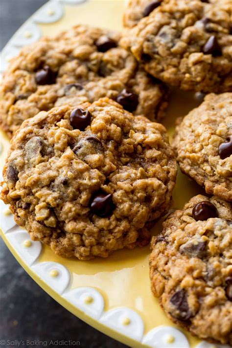 Soft Chewy Oatmeal Chocolate Chip Cookies Sallys Baking Addiction