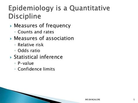 Epidemiological methods