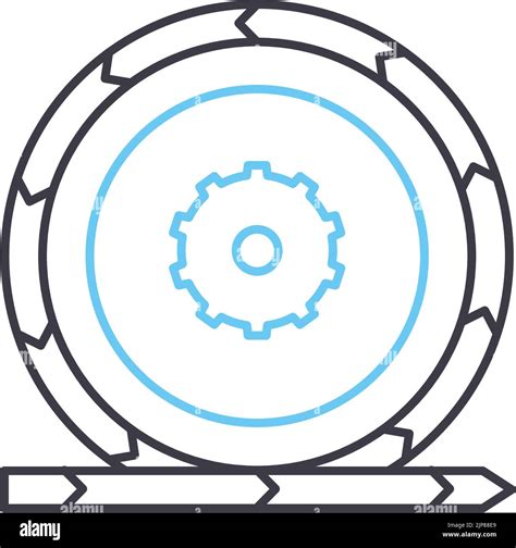 Agile Model Development Line Icon Outline Symbol Vector Illustration