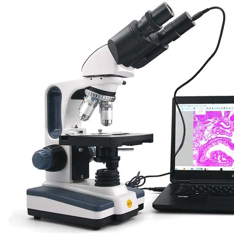 Microscopio De Laboratorio Binocular Compuesto X X Camara