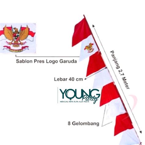 Jual Bendera Umbul2 Merah Putih Jakarta Pusat Young Party Tokopedia