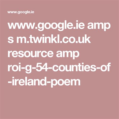 Uk Resource Amp Roi G 54 Counties Of