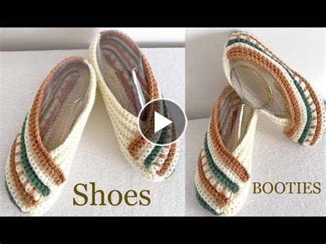 Como Hacer ZAPATOS PANTUFLAS Todas Las Tallas Tejido A Crochet De Cuad