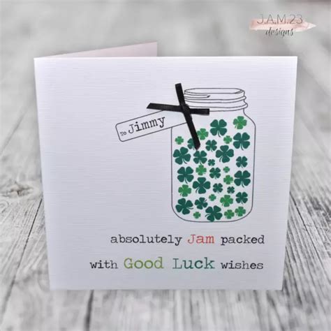 Personalised Good Luck In Your New Job Card Leaving Exams Retirement