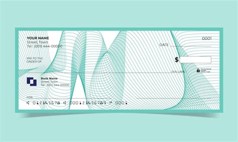 Premium Vector | Blank check, bank cheque design, vector format