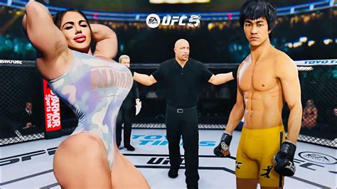 PS5 Bruce Lee Vs Super Muscular Natasha EA Sport UFC 5 YouTube