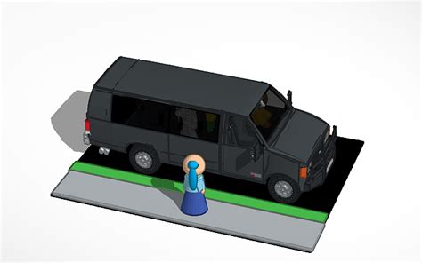 3d Design Ford E 350 Van Kidnapper Van Part 2 Tinkercad