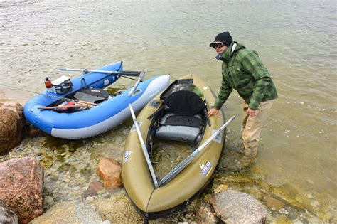 Belly Boat In Both Lake And Sea