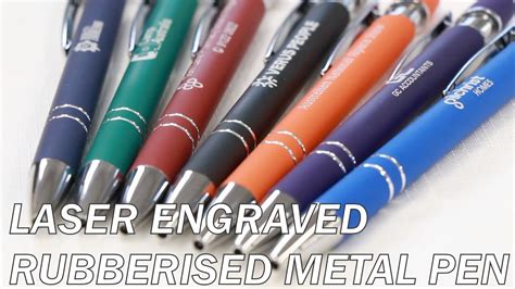 Soft Touch Rubberised Engraved Stylus Metal Pen Express Promo Pen