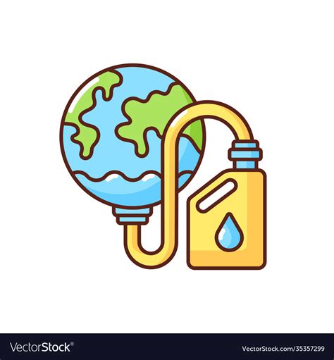 Biological Resources Depletion Rgb Color Icon Vector Image