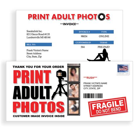 Print Photos Prank Mail Letter 100 Anonymous Sent Directly To Your Friends Prank Mail Postal