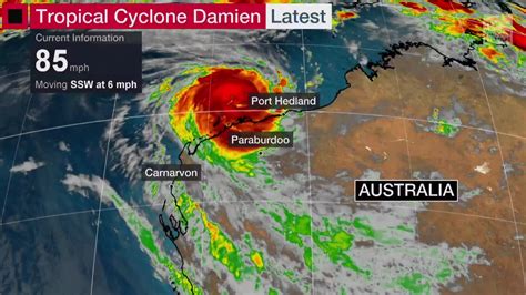 Tropical Cyclone Damien Lashing Western Australia - Videos from The Weather Channel