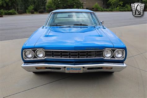 Blue 1968 Plymouth Road Runner Coupe 426 Cid Hemi V 8 4 Speed Manual