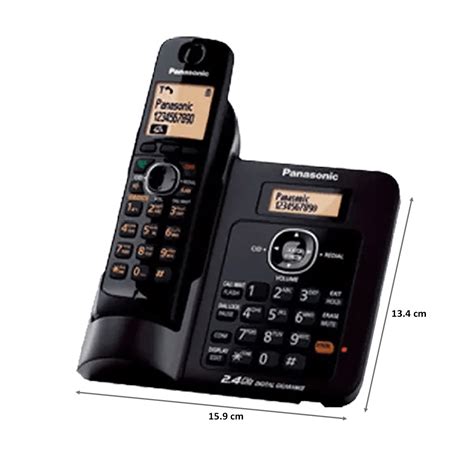 Buy Panasonic Cordless Phone (KX-TG3811, Black) Online - Croma