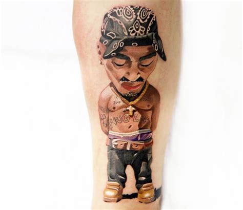 2Pac tattoo by Denis Torikashvili 2pac Tattoos, Bull Tattoos, Taurus ...