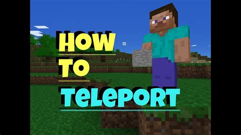 Minecraft Pe How To Teleport Youtube