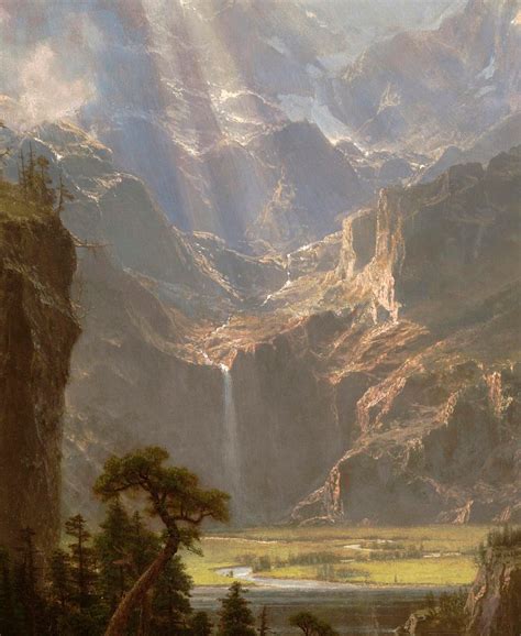 Rocky Mountains Lander S Peak Albert Bierstadt Op Canvas Behang