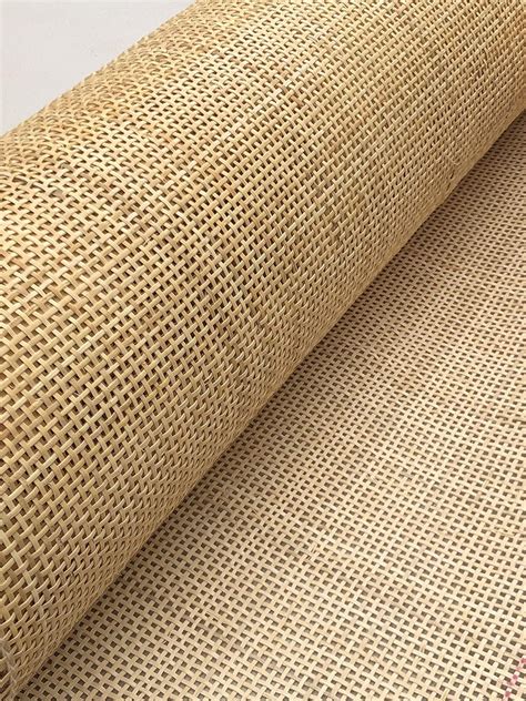 Width Natural Rattan Square Webbing Radio Weave Rattan For Caning