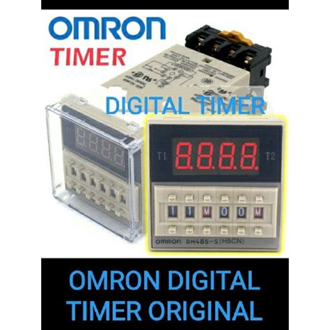 Jual Omron Digital Timer Dh48s S Plus Socket Precision Relay Time Relay