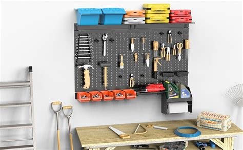 Amazon TORACK Metal Pegboard Wall Organizer 4ft Wide Pegboard