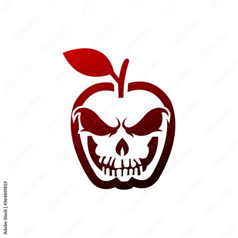 Apple Skull Logo Template Design Vector, Emblem, Design Concept ...