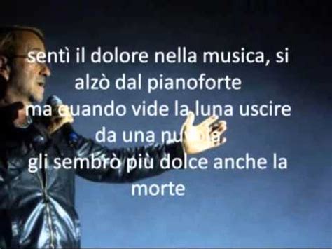 Lucio Dalla Caruso Con Testo Youtube