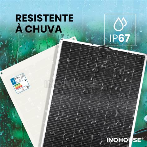 Placa Solar Flexível 200w Monocristalino Nota A Inmetro Marca Inohouse