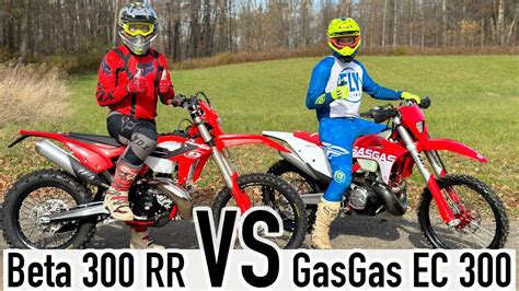 300cc 2 Stroke Showdown GAS GAS EC 300 Vs BETA 300 RR YouTube