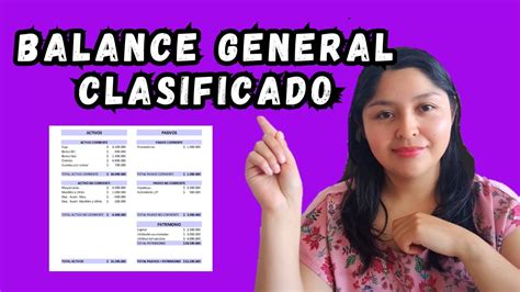 C Mo Hacer Un Balance General Clasificado Tutorial Paso A Paso Youtube