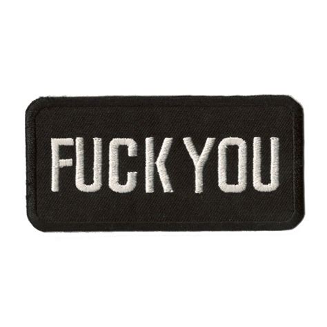 Iron On Patch Fuck You