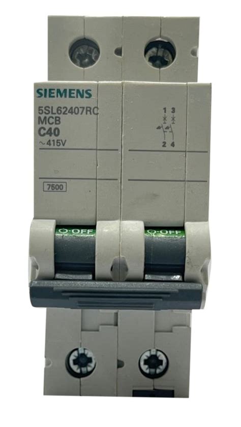 Double Pole Siemens 5Sl62407Rc MCB At Rs 595 In Bhiwandi ID 24359366148