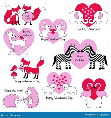 Animals With Hearts Stock Illustration | CartoonDealer.com #54553414