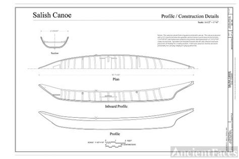 Salish Canoe Profile Construction Details Salish