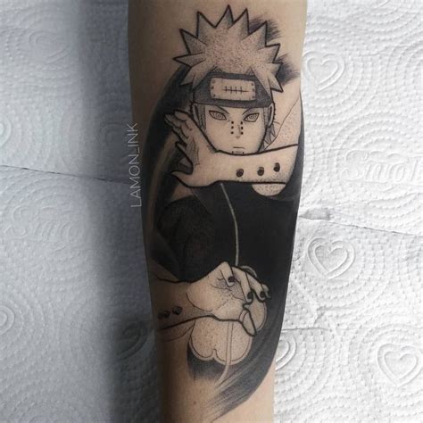 Black And White Naruto Tattoo By LAMON INK On Instagram