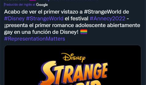 Disney tendrá el primer romance abiertamente gay de qué trata Un
