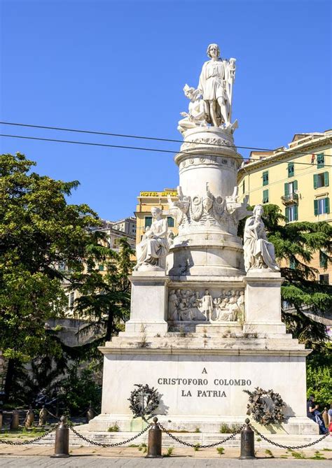 Statue De Christophe Colomb G Nes Italie Photo Stock Ditorial