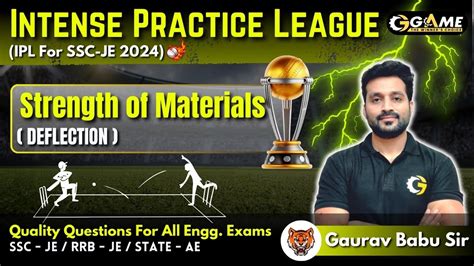 Som Questions Practice Deflection Ipl For Ssc Je Gaurav Babu